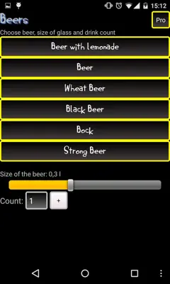 Blood Alcohol Tester android App screenshot 2